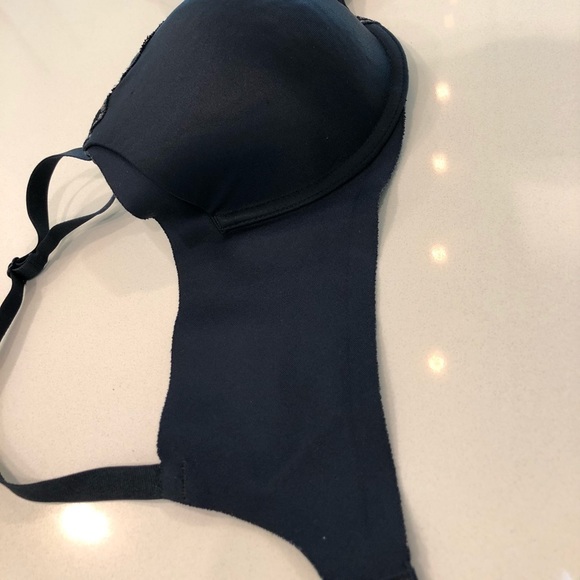 3/$25 Warner's No Side Effects Bra “Midnight Blue” size 34D - Picture 11 of 13